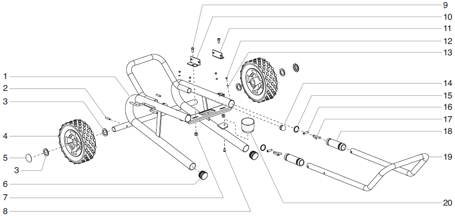 EPX2155 Advantage Low Boy Cart Assembly Parts